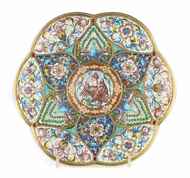 Russian Cloisonne dish2