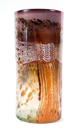 Dale Chihuly "Blanket Cylinder" glass sculpture