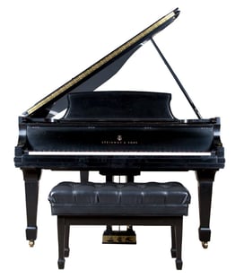 Steinway ebonized piano, Model B